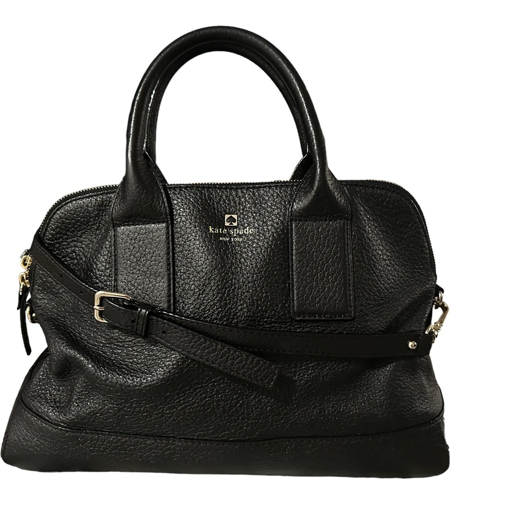 Kate Spade Black Pebbled Satchel